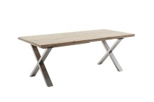 Kulissen-Esstisch >BROOKLYN< in Bianco geölt /...