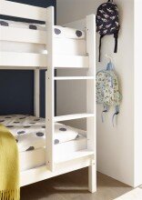 Etagenbett >Moritz< inkl. 2x Rollrost, weiss, Kiefer teilmassiv - 97x140x207cm (BxHxT)