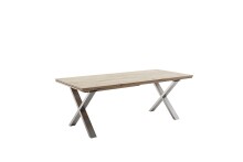 Kulissen-Esstisch >BROOKLYN< in Bianco geölt /...