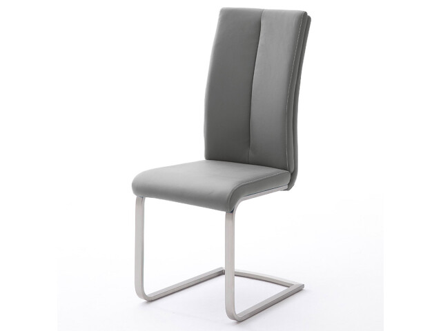 Esszimmerstuhl >Miafle III< (4er Set) in grau aus Metall - 42x104x61cm (BxHxT)