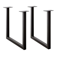 Kulissen-Esstisch >BROOKLYN< in Bianco geölt / Metall - 280x73x100 (BxHxT)