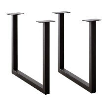 Kulissen-Esstisch >BROOKLYN< in Bianco geölt / Metall - 320x73x100 (BxHxT)