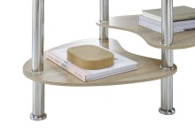 Couchtisch >PANTY< Sicherheitsglas, Ablage Artisan oder Sonoma Eiche - 42x90x55 (BxHxT)