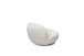 Drehsessel >CHRIS< drehbar, aufgebaut, weicher Bezugsstoff cream - 85x70x99 (BxHxT)