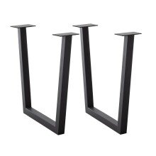 Kulissen-Esstisch >BROOKLYN< in Wildeiche geölt / Metall - 300x73x100 (BxHxT)