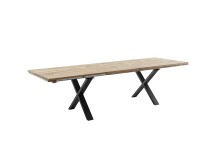 Kulissen-Esstisch >BROOKLYN< in Bianco geölt /...