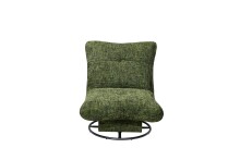 Drehsessel >MARANELLO< weicher Bezugsstoff winter moss - 96x75x93 (BxHxT)