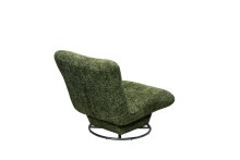 Drehsessel >MARANELLO< weicher Bezugsstoff winter moss - 96x75x93 (BxHxT)