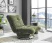 Drehsessel >MARANELLO< weicher Bezugsstoff winter moss - 96x75x93 (BxHxT)
