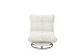 Drehsessel >MARANELLO< weicher Bezugsstoff in Ivory - 96x75x93 (BxHxT)