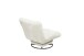 Drehsessel >MARANELLO< weicher Bezugsstoff in Ivory - 96x75x93 (BxHxT)