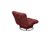Drehsessel >MARANELLO< weicher Bezugsstoff in red...