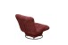 Drehsessel >MARANELLO< weicher Bezugsstoff in red berry - 96x75x93 (BxHxT)