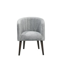 Loungesessel >PAUL< Nosag-Federung, Massivholzfüße, Bezug dark grey - 61x82x58 (BxHxT)