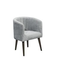 Loungesessel >PAUL< Nosag-Federung, Massivholzfüße, Bezug dark grey - 61x82x58 (BxHxT)