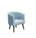 Loungesessel >PAUL< Nosag-Federung, Massivholzfüße, Bezug denim blue - 61x82x58 (BxHxT)