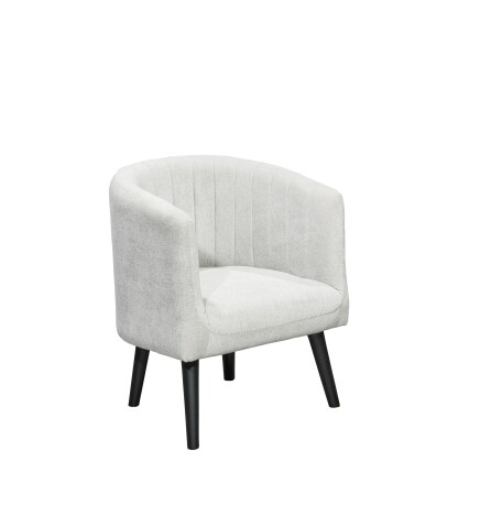 Loungesessel >PAUL< Nosag-Federung, Massivholzfüße, Bezug silber - 61x82x58 (BxHxT)