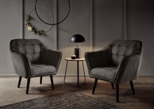 Loungesessel > MAX< Nosag-Federung, wasserabweisender Bezug espresso - 84x87x70 (BxHxT)