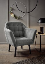 Loungesessel > MAX< Nosag-Federung, wasserabweisender Bezug grey - 84x87x70 (BxHxT)