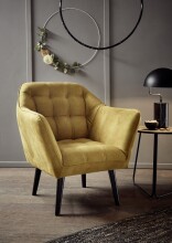 Loungesessel > MAX< Nosag-Federung, wasserabweisender Bezug okra - 84x87x70 (BxHxT)