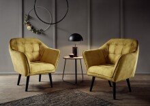 Loungesessel > MAX< Nosag-Federung, wasserabweisender Bezug okra - 84x87x70 (BxHxT)