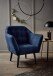 Loungesessel > MAX< Nosagfederung, wasserabweisender Bezug mondscheinblau - 84x87x70 BxHxT