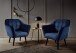 Loungesessel > MAX< Nosagfederung, wasserabweisender Bezug mondscheinblau - 84x87x70 BxHxT