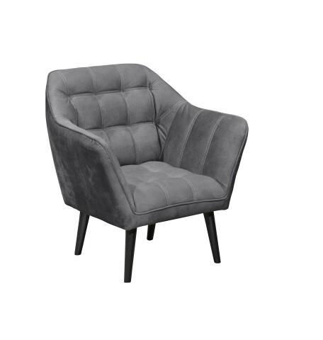 Loungesessel > MAX< Nosag-Federung, wasserabweisender Bezug anthrazit - 84x87x70 (BxHxT)