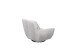 Drehsessel >NILS< montiert, Metallgestell, weicher Bezug silver - 110x90x94 (BxHxT)