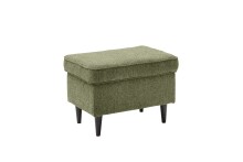 Fußhocker >OSKAR< in olive, Stoffbezug,...