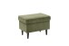 Fußhocker >OSKAR< in olive, Stoffbezug, weich, 100% Polyester - 63x43x42 (BxHxT)