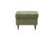 Fußhocker >OSKAR< in olive, Stoffbezug, weich, 100% Polyester - 63x43x42 (BxHxT)