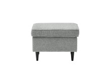 Fußhocker >OSKAR< in grey, Stoffbezug, weich,...