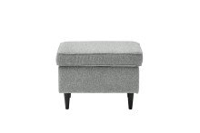 Fußhocker >OSKAR< in grey, Stoffbezug, weich,...