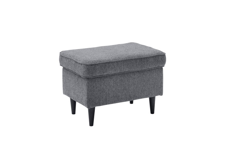 Fußhocker >OSKAR< in anthrazit - 63x43x42 (BxHxT)