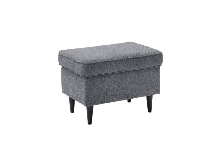 Fußhocker >OSKAR< in anthrazit - 63x43x42 (BxHxT)