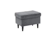 Fußhocker >OSKAR< in anthrazit - 63x43x42...