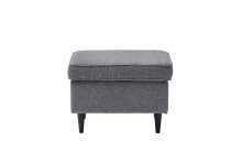 Fußhocker >OSKAR< in anthrazit - 63x43x42...
