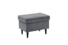 Fußhocker >OSKAR< in anthrazit - 63x43x42...