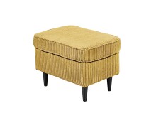 Fußhocker >OSKAR< in mustard - 63x43x42 (BxHxT)