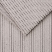 Fußhocker >OSKAR< in dove, Stoffbezug, weich, 100% Polyester - 63x43x42 (BxHxT)