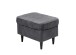 Fußhocker >OSKAR< in ash, Stoffbezug, weich, 100% Polyester - 63x43x42cm (BxHxT)