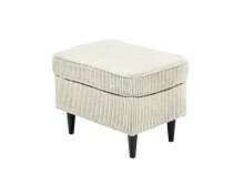 Fußhocker >OSKAR< in cream, Stoffbezug,...