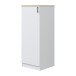 Hochschrank >KIRA< in Weiß glänzend/Mattweiß - 60x148x60 (BxHxT)