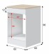 Küchenblock >KIRA< (Küchenmodule für Küchenblock KIRA-Set #1 (Elektrogeräte oder Spülbecken nicht inbegriffen)) in Weiß glänzend/Matttweiß