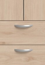 Drehtürenschrank >Daily 11< 4 Türen, 2 Schubladen, in Eiche Dekor - 160x185x51cm (BxHxT)