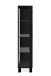 Vitrine >Albi< in Schwarz / Glas / Spiegel - 100x150x33cm (BxHxT)