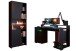 Gamingtisch >Gaming 2< (Set) inkl. Regal, LED-Beleuchtung, Dekor schwarz - 152x87x62cm BxHxT)