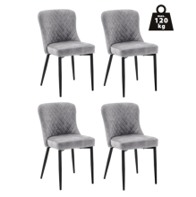 Esszimmerstuhl >ABOSHI< (4er Set) Taschenfederkern,...