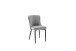 Esszimmerstuhl >ABOSHI< (4er Set) Taschenfederkern, Bezug Grau - 46x85x58 (BxHxT)